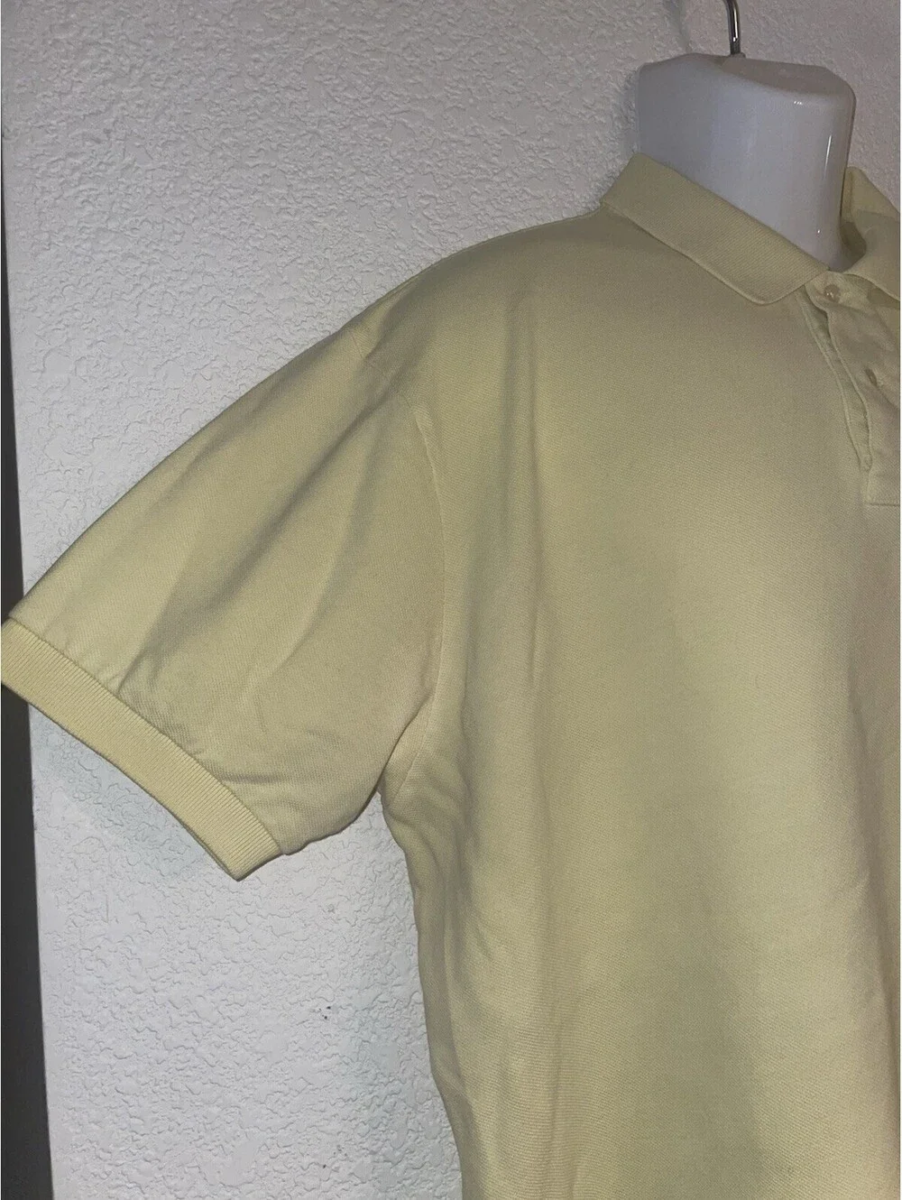 Polo by Ralph Lauren Men’s XL Yellow Knit Short Sleeve Polo Shirt Black Pony